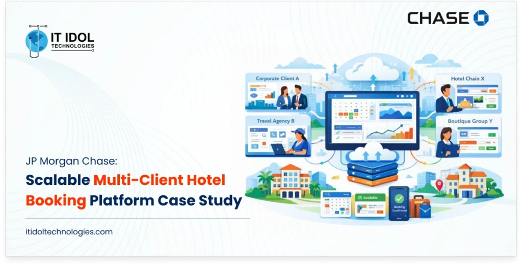 JP Morgan Chase: Scalable Multi-Client Hotel Booking Platform Case Study | IT IDOL Technologies