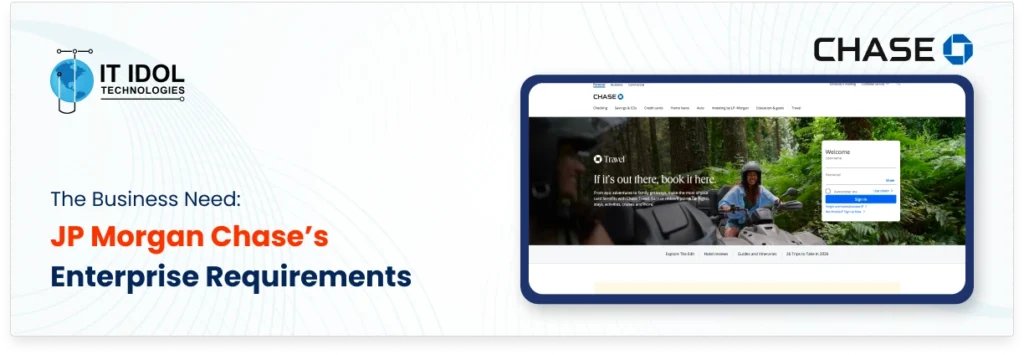 The Business Need: JP Morgan Chase’s Enterprise Requirements | IT IDOL Technologies