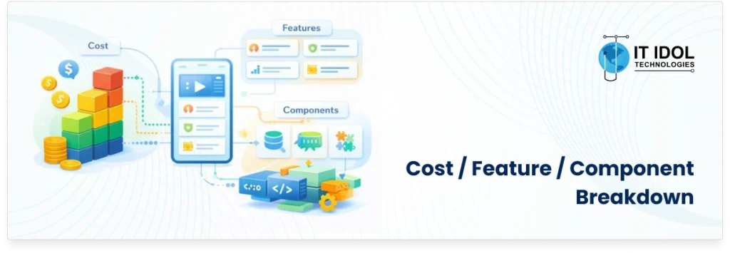 Cost / Feature / Component Breakdown of MVP Development | IT IDOL Technologies