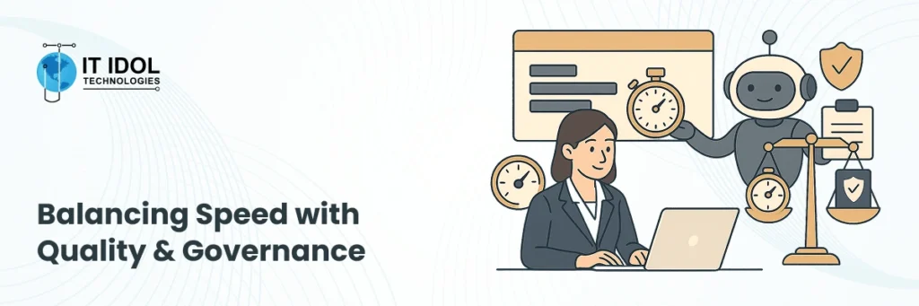 4. Balancing Speed with Quality & Governance | IT IDOL Technologies